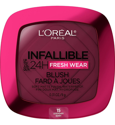 L´oreal | Blush Infallible 24h | Rubor Matte Tono Del Maquillaje 15 - Legendary Berry