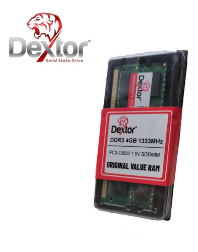 Memoria Ram Dextor Ddr3 4gb Pc3-10600 1333mhz Laptop