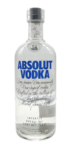 Vodka Absolut Blue 750ml