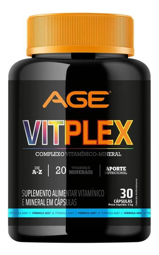 Vitplex 30 Cápsulas Age Sabor Sem Sabor