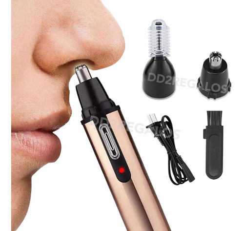 Imagen 3 de 5 de Maquina Depilador Nasal Oído Y Cejas 2 En 1 Recargable