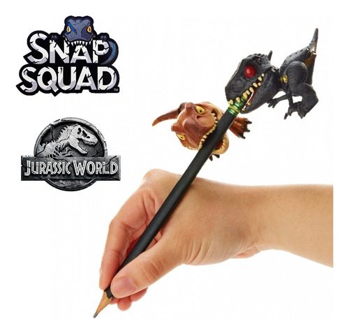 Imagem 8 de 8 de Dinossauro Triceratops Snap Squad - Jurassic World - Mattel
