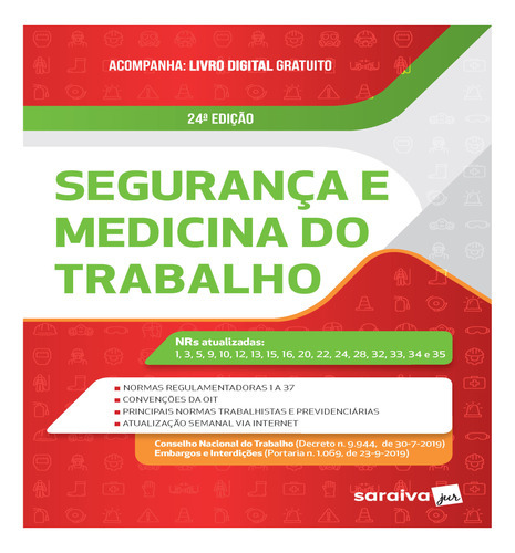 Segurança E Medicina Do Trabalho, De Saraiva Educação., Vol. Não Aplica. Editora Saraiva, Capa Mole Em Português, 2020