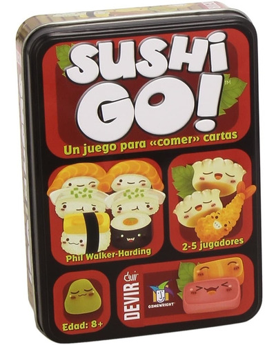 Juego De Mesa Gamewright Sushi Go Devir Destreza Español