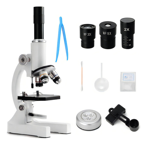 Microscopio Monocular Óptico Fix 64x-2400x