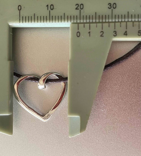 Cadena Con Dije Amor 5 Corazones Totalmente Plata Ley .925