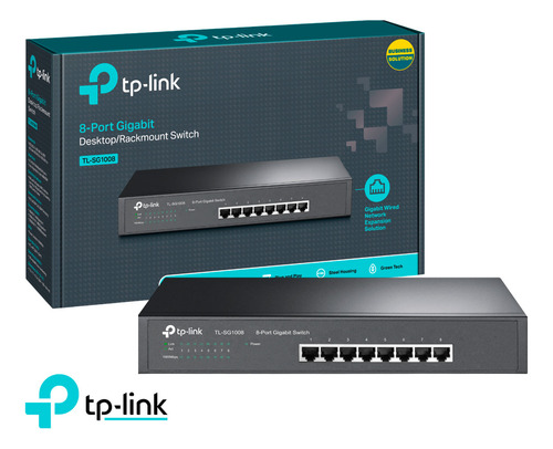 Switch De Escritorio Tp Link Tl-sg1008 8 Puertos Gigabit