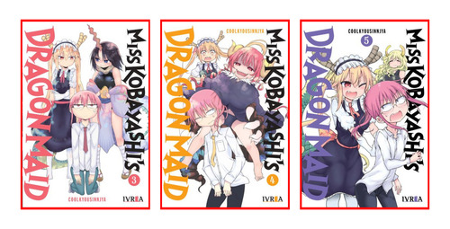 Combo Miss Kobayashi's Dragon Maid 3 A 5 - Manga - Ivrea