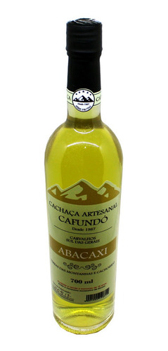 Cachaça Artesanal Cafundó Sabor Abacaxi Sul De Minas 700ml