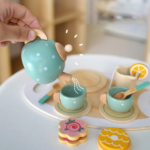 [ Set De Juego De Cocina For Fiestas De Té, 14 Uni