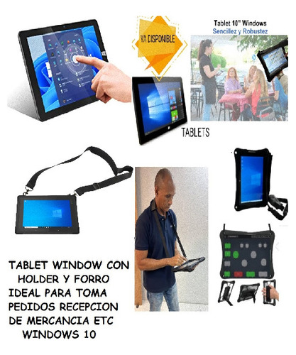  Tablet  Pc Windows 10, Pantalla 10 Pulgadas Holder Y Forro 