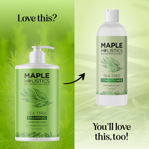 Shampoo Maple Holistics, Óleo De Melaleuca, 750 Ml, Sem Sulf