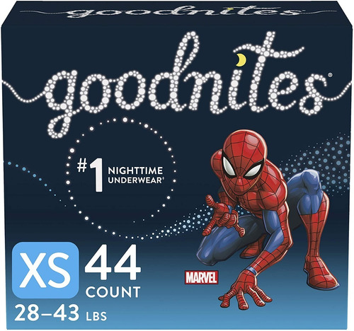 Goodnites Nighttime Bedwetting Underwear, Boys' Xs (28-43 L