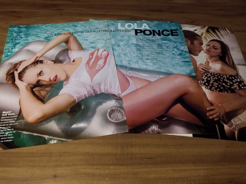 (u249) Lola Ponce * Clippings Revista 3 Pgs * 2014