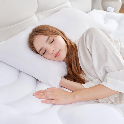 Bdeus Cubrecolchón De Espuma Viscoelástica De Gel Tamaño Kin