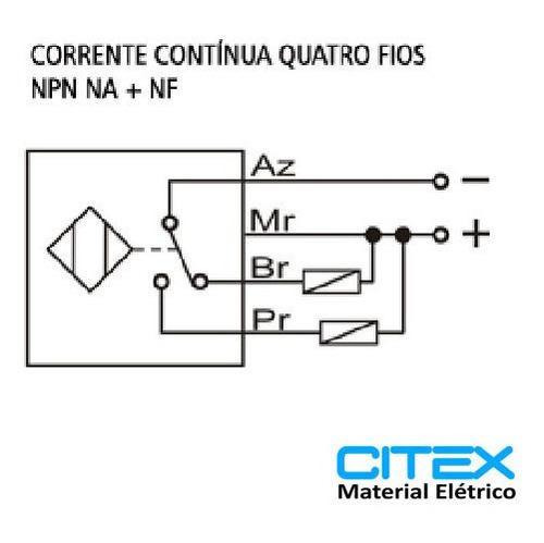 Ci-r22 Sensor Foto-célula Detecção De Marca De Cor Embalagem