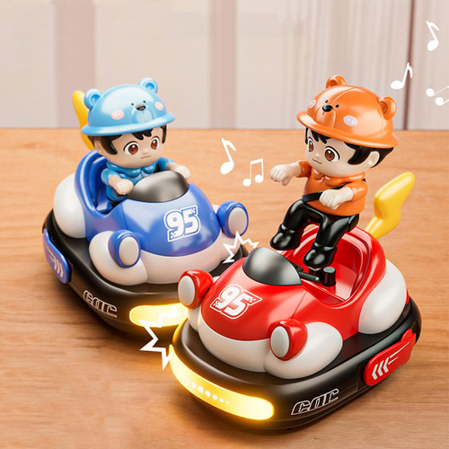 2x Rc Speed Car Boys Race Car Toy Kids Rc Cartoon Car Battle