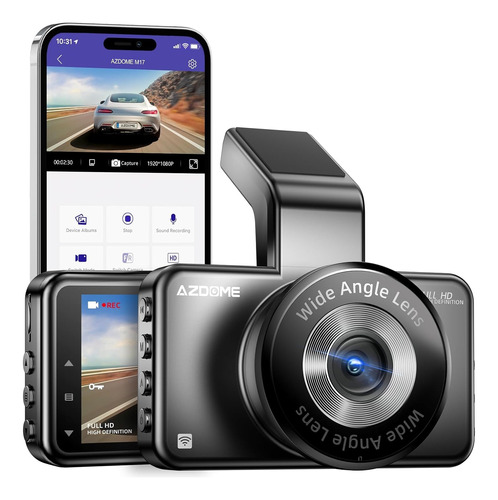 Azdome M17 Dashcam Camara Automovil Wifi Fullhd Sensor