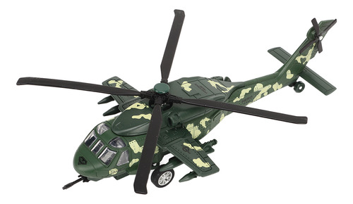 Helicóptero Fundido A Presión Pullback, Modelo De Metal, Ale