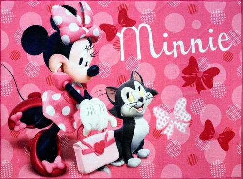 Alfombra De Disney Minnie Mouse W Figaro Hd Gato Sitio ...