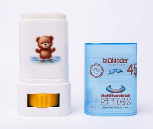 Protetor Solar Infantil Stick Bastão Mineral Fps45 Biokinder