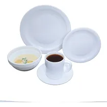 Comprar Vajilla De 30 Pzs Moderna De Vidrio Opal 6 Personas Blanco Vajilla Redonda Con Taza Para Cafe