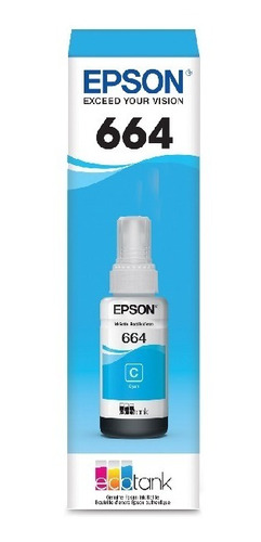 Tinta Botella Cyan 664 Epson