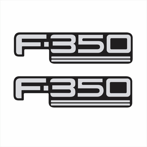 Adesivos Compatível Ford F350 F-350 Emblema Resinado Kit97