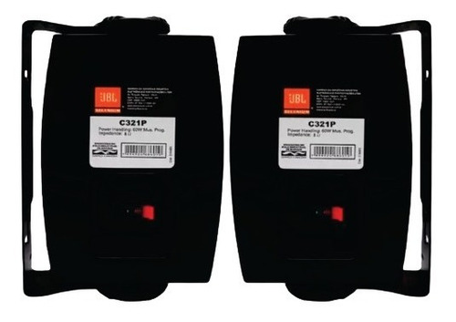 Kit Som 10 Jbl C321p + Pwm1000 Fm 250wrms Rest,loja,academia