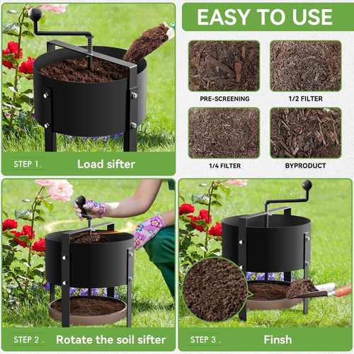 Tamiz De Suelo Giratorio, Cernidor De Compost, Malla De...