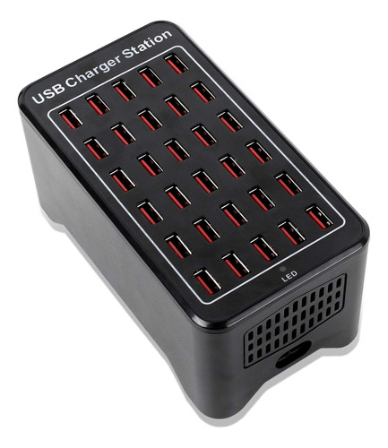 Cargador De 30 Puertos, Estacin De Carga Usb, Cargador Rpido