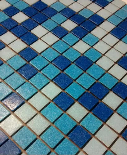 Imagen 8 de 8 de Venecitas Biseladas Mix 2x2 Celestes Y Azul Biseladas