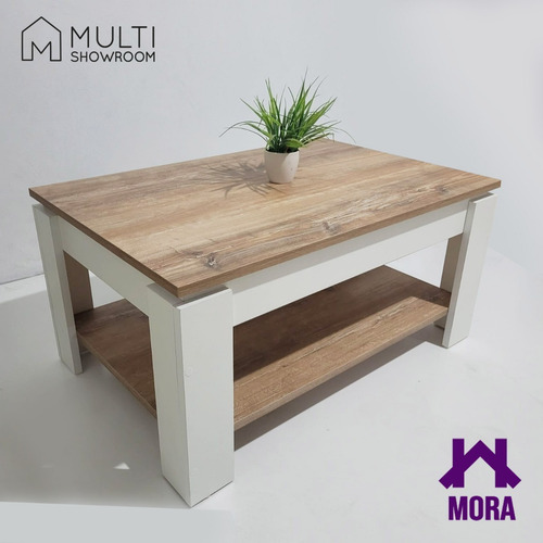 Imagen 2 de 8 de Mesa Ratona Elevable Moderna 90x60 Cm