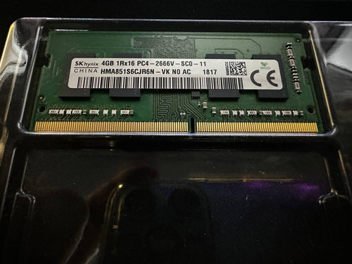 Memoria Ram 4gb 1 Sk Hynix Hma851s6cjr6n-vk (Usado)