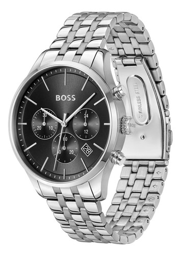 Reloj Para Hombre Boss 1514157 1514157 Plateado