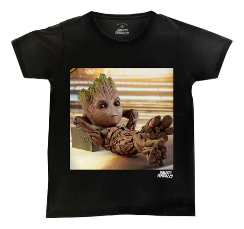 Groot Guardianes De La Galaxia - Remera 100% Algodón