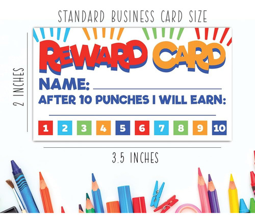 50 Fun Reward Punch Cards For Teachers And Students - C...