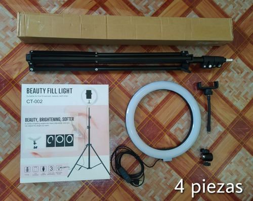 Imagen 6 de 8 de Aro De Luz 10 Pulgadas Con Trípode De 80 Pulgadas.