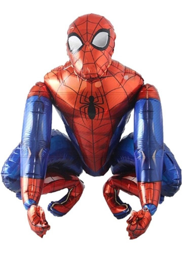 1 Globo Metalizado 3d Grande Spiderman 54 X 60 Cms