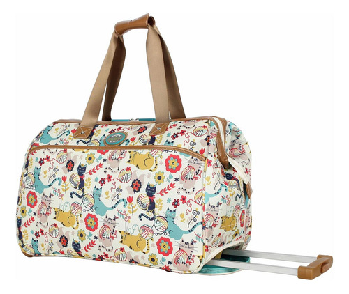 Patrón De Lirio Bloom Bolsa De Lona De 22 Pulgadas Con De 2