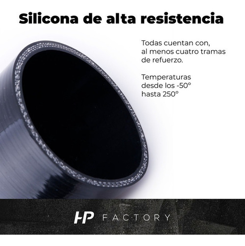 Imagen 4 de 10 de Manguera Silicona Reducción 90° 3´/4´ Negro Ftx Fueltech