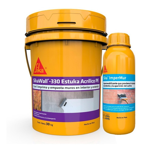 Pack Para Acabados Sikawall®-330 Estuka + Sika® Impermur