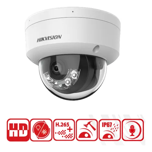DS-2CD1163G2-LIU Domo IP 6 Megapixel / Lente 2.8 mm / Dual Light (30 mts IR + 20 mts Luz Blanca) / M
