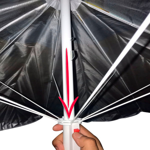 Imagem 3 de 5 de Guarda Sol Gigante Sombreiro Praia Piscina Guarda Chuva 1,9m