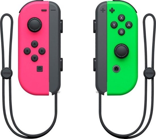 Nintendo Switch Joy-con Verde Rosa Neon Splatoon Gamewarrior