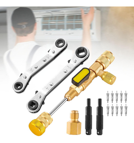 Valve Core Remover E Installer Tool Sae 1/4 Y 5/16 Llave De