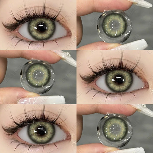 Pupilente Eyeshare Richgirl-green 14.0mm + Estuche Gratis Verde