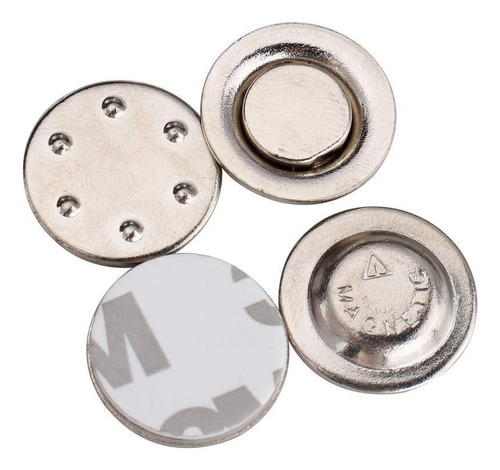 Imán Redondo Para Porta Nombre 1.7cm (pack 5 Pzas)