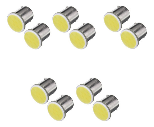 10 Focos Led Cob 1157 2 Polos Stop Reversa 24v Estrobo