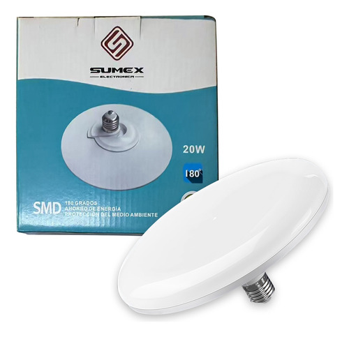 20w Focos Led Flying Saucer Protección Ocular Sin 1pcs Blanco Frío